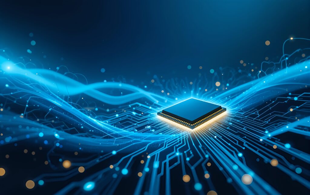 Semiconductor Digital Technology Background Image Computer Chip Future Banner Texture Advertising Poster - Semicon.TODAY