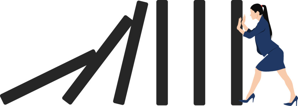 ドミノ倒しのグラフィック素材イラスト - Semicon.TODAY