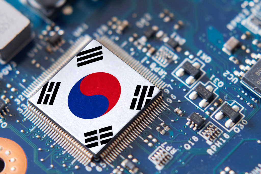 Computer chip with South Korea flag - Semicon.TODAY