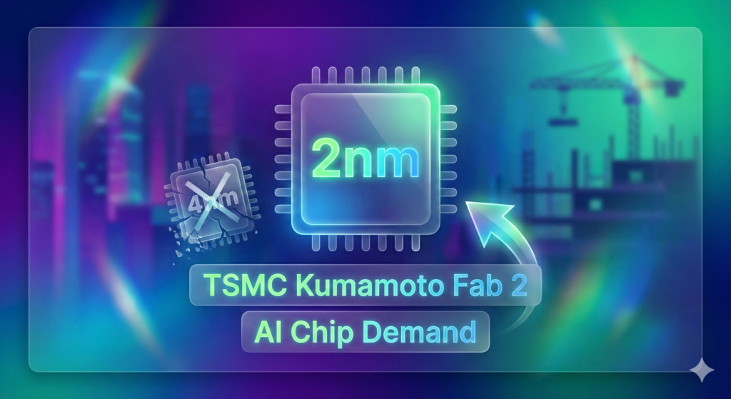 TSMCの熊本Fab 2は生産を停止したと報じられており、4nmをスキップして2nmに直接進む可能性がある。