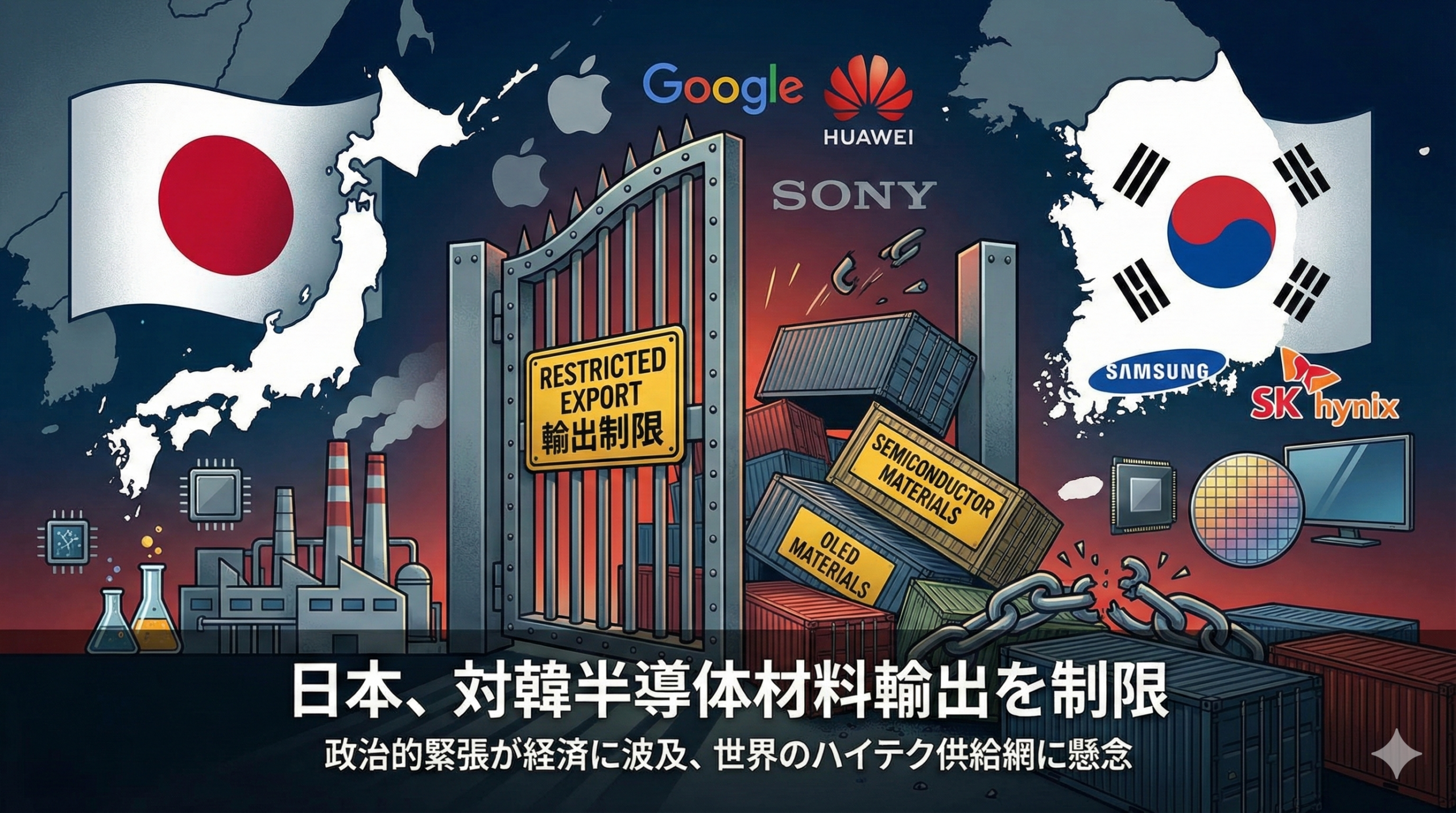 アメリカに倣うのか？日本が突然韓国に半導体制裁を発動！ - Semicon.TODAY