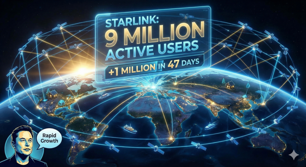 イーロン・マスクは、Starlink のアクティブユーザーが 900 万人を超え、47 日間で 100 万人の新規ユーザーが追加されたと発表しました。