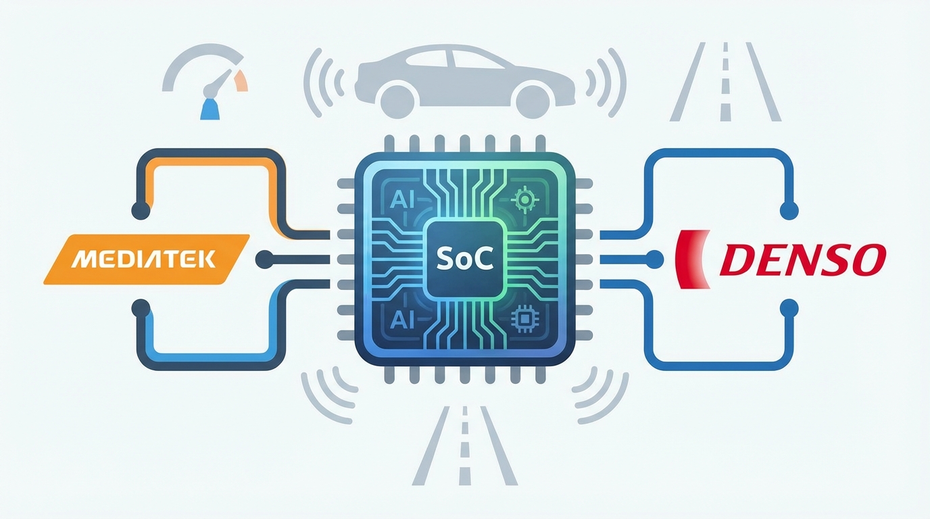 MediaTekとデンソー、先進運転支援システム向け車載SoCで提携実施