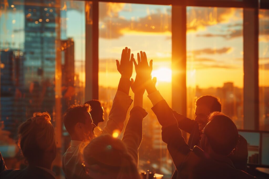 Celebrating teamwork joy of achieving goals accomplishing tasks with team success of collaboration business achievements employee appreciation day honoring hard work and fostering work culture - Semicon.TODAY