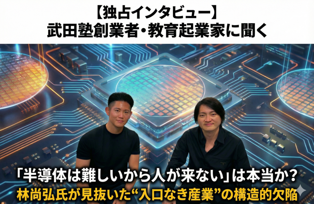 半導体は難しいから人が来ない、は本当か？――林尚弘氏が見抜いた“入口なき産業”
