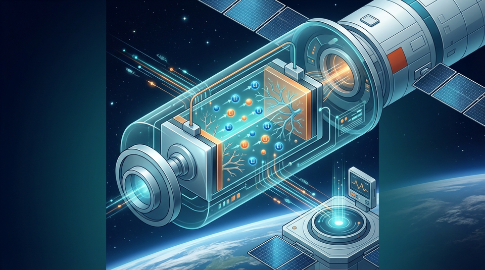 中国の宇宙ステーションはリチウムイオン電池を使った軌道上実験を行っている。