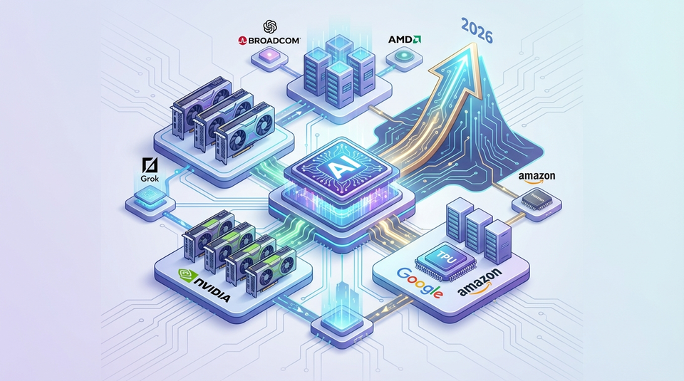 米メディアは、AIチップ市場は2026年も成長の勢いを維持すると報じている。