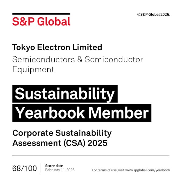 東京エレクトロン、S&P Globalのサステナビリティ評価で11年連続選定