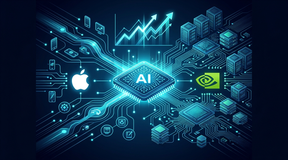 アップルとNVIDIA、時価総額トップ争いが白熱！AI時代を牽引する両社の戦略とは