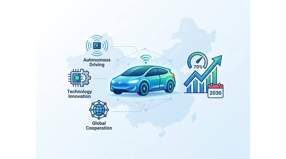 2030年EV普及率70%超え！中国の新エネルギー車戦略