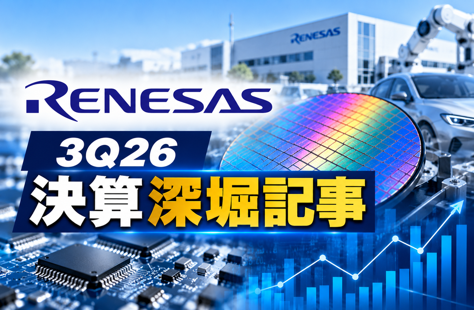 【ルネサス エレクトロニクス_3Q26_決算深堀記事】｜SEMICON.TODAYー売上4,352億円(+30%)